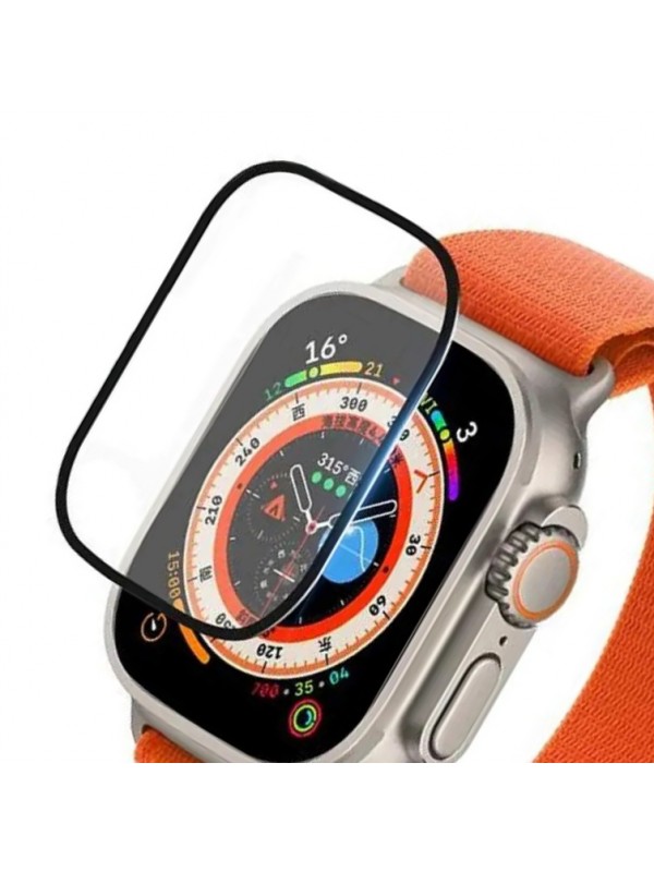 Bufalo Apple Watch Ultra 49mm Ekran Koruyucu 3D Kavisli PMMA Nano Siyah Ç&hellip;