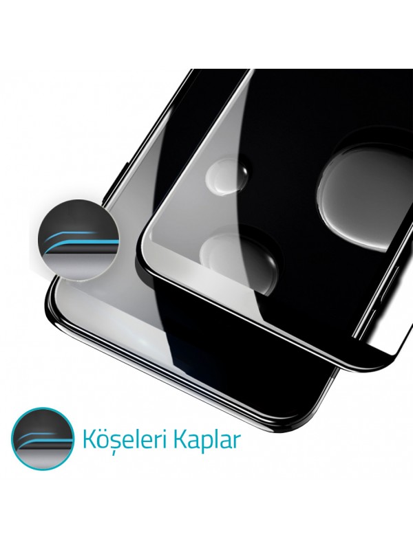 Bufalo Oppo A74 Ekran Koruyucu 5D Temperli Cam Siyah…
