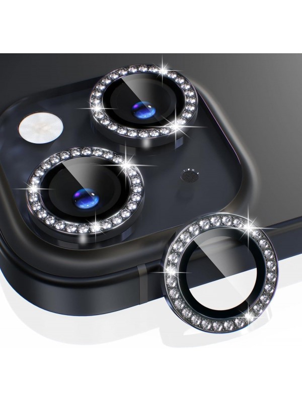 iPhone 13 / 13 Mini Taşlı Metal Kamera Lens Koruyucu Set…