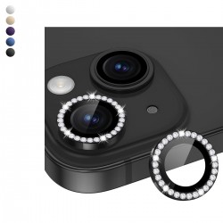 iPhone 15 / 15 Plus Taşlı Metal Kamera Lens Koruyucu Set