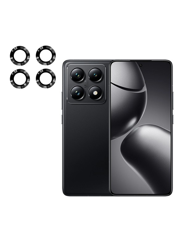 Xiaomi 14T Pro Raze Metal Kamera Lens Koruyucu - Siyah