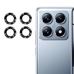 Xiaomi 14T Raze Metal Kamera Lens Koruyucu - Siyah