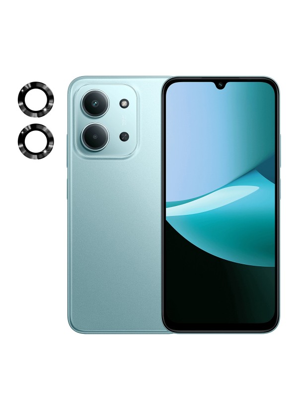 Xiaomi Redmi 15C Raze Metal Kamera Lens Koruyucu - Siyah